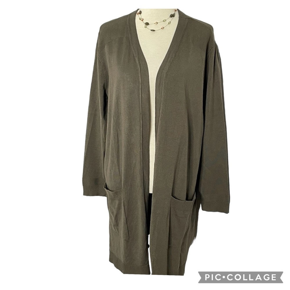 Belle by Kim Gravel Brushed Knit Duster Sz XL
